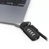 Compulocks Ledge apsauginis adapteris, skirtas MacBook Air 13 colių M2 ir M3, su kombinuotu užraktu, sidabrinis