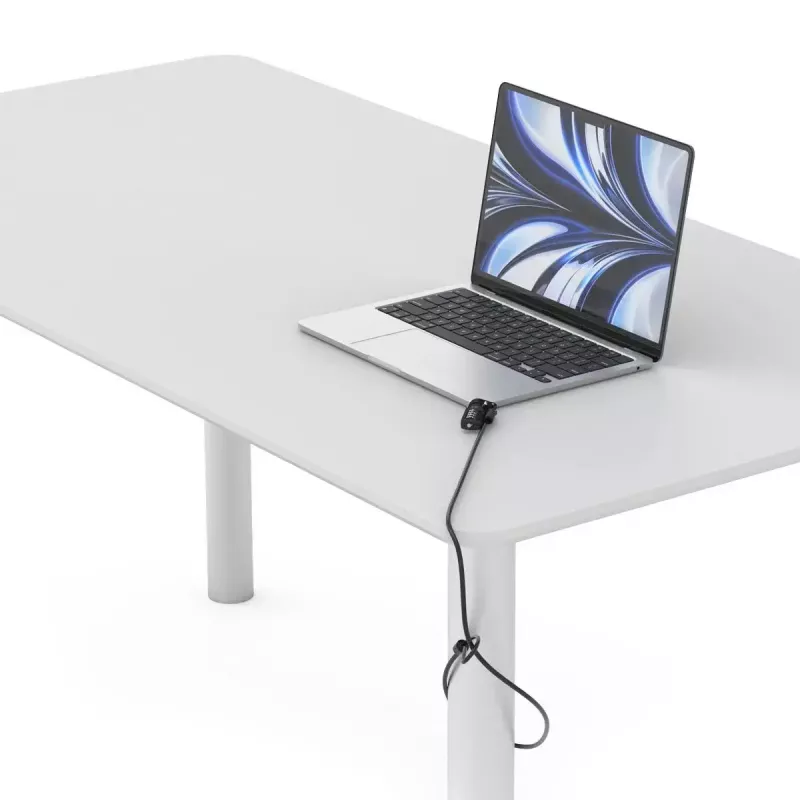 Compulocks Ledge apsauginis adapteris, skirtas MacBook Air 13 colių M2 ir M3, su kombinuotu užraktu, sidabrinis