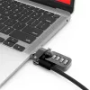 Compulocks Ledge apsauginis adapteris, skirtas MacBook Air 13 colių M2 ir M3, su kombinuotu užraktu, sidabrinis