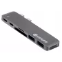 eSTUFF ES84122-GREY USB 3.2 Gen 1 tipo C centrinė stotelė (hub) 4 prievadai, 5000 Mbit/s