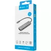 Docking stotelė SANDBERG USB-C 6-in-1 MediaDock — USB 3.2 Gen 1 Type-C 10 Gbit/s, 4K HDMI, PD iki 100W, 1×USB-A, 1×USB2.0, pilka