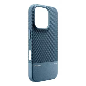 Native Union (Re)Classic Case iPhone 16 Navy – ekologiškas odos stiliaus dėklas