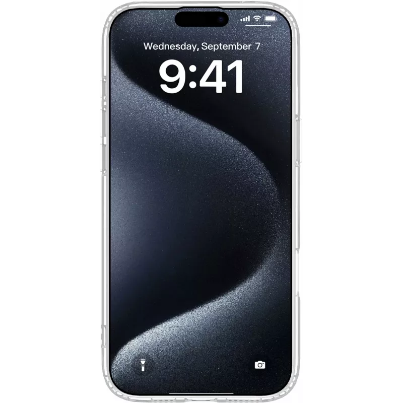eSTUFF ES67141050 INFINITE OSLO magnetinis hibridinis dėklas iPhone 16 telefonui, skaidrus