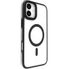 eSTUFF ES67141100 INFINITE HELSINKI magnetinis dėklas su stovu iPhone 16 telefonui, juodas