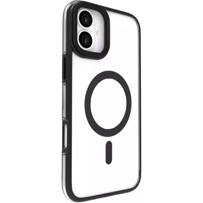 eSTUFF ES67141100 INFINITE HELSINKI magnetinis dėklas su stovu iPhone 16 telefonui, juodas
