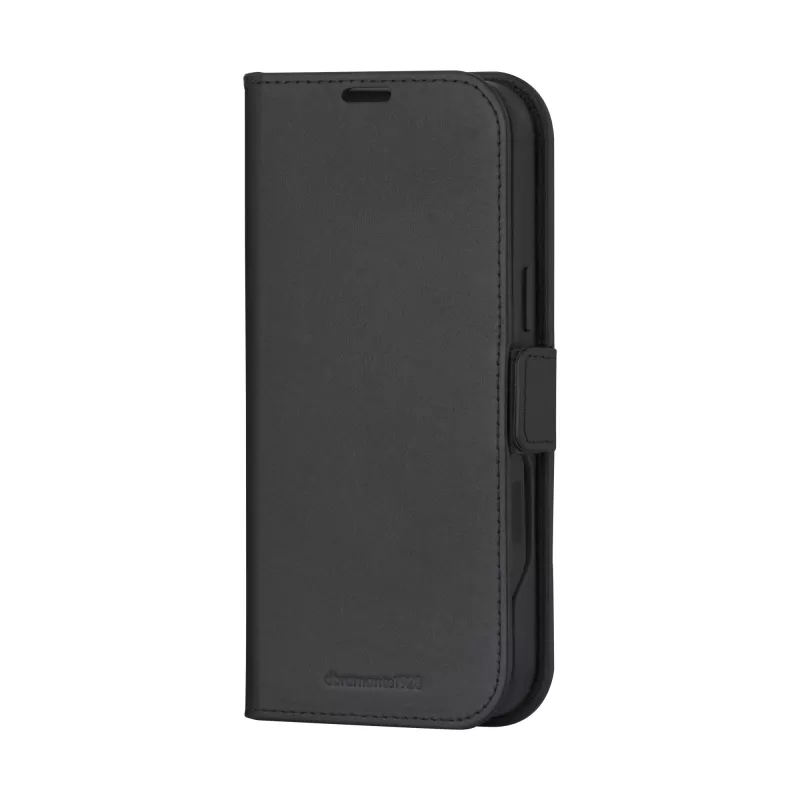 dbramante1928 Lynge MagSafe dėklas iPhone 16 Pro – juodas, odinis, su kortelių kišenėmis