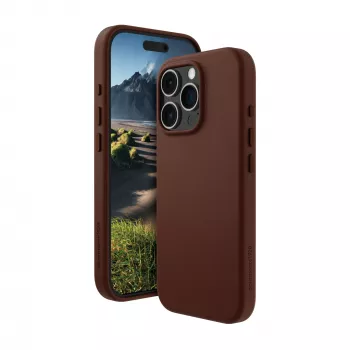 Dėklas dbramante1928 Roskilde iPhone 16 Pro tamsiai rudos spalvos