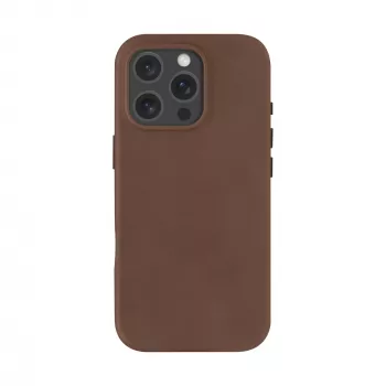 Dėklas dbramante1928 Roskilde iPhone 16 Pro tamsiai rudos spalvos