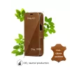 Dėklas su pinigine dbramante1928 Lynge iPhone 14 Plus Tan 3 kortelių kišenės