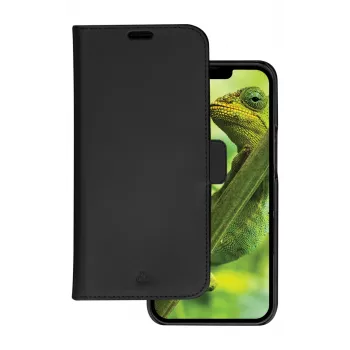 Dėklas su pinigine dbramante1928 Lynge iPhone 14 Plus Juoda 3 kortelių kišenės