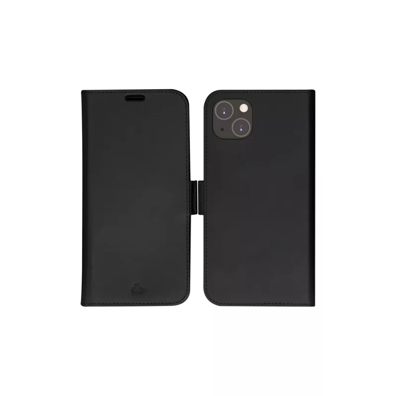 Dėklas su pinigine dbramante1928 Lynge iPhone 14 Plus Juoda 3 kortelių kišenės
