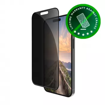 Apsauginis stiklas Eco-shield Privacy d bramante, iPhone 16 Plus / 15 Plus