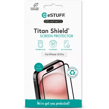 eSTUFF ES501423 apsauginis stiklas Apple iPhone 16 Pro, skaidrus, 1 vnt.