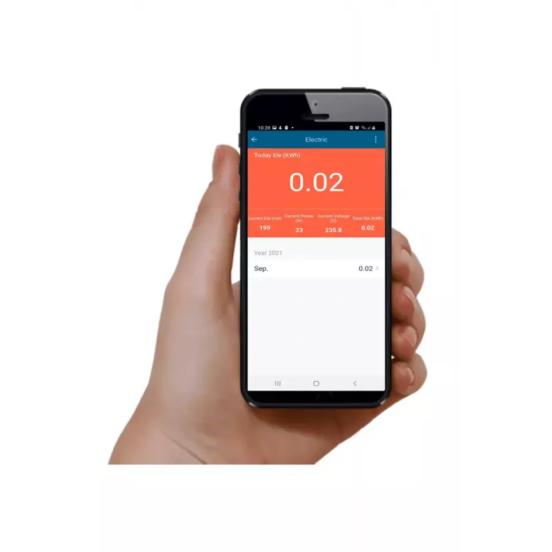 Išmanusis kištukas WOOX R6128 3680 W Wi-Fi vidaus naudojimui baltas