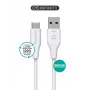 USB laidas eSTUFF ES605170 1 m USB C į USB A USB 2.0 baltas
