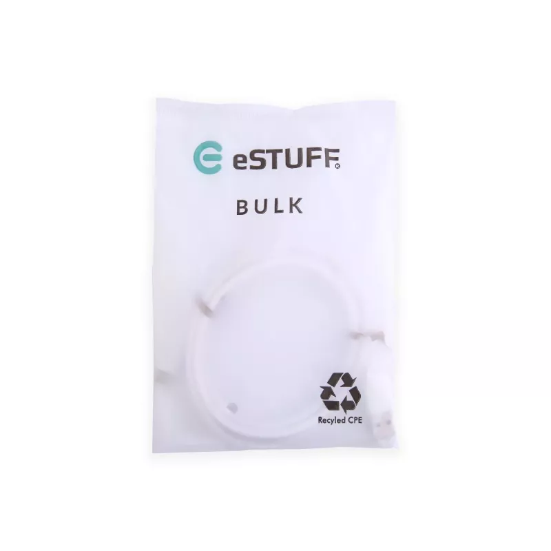 eSTUFF ES605170-BULK USB-C į USB-A laidas, USB 2.0, 1 m, baltas