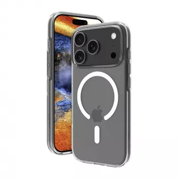 dbramante1928 Greenland Pro MS permatas dėklas iPhone 17 Pro – skaidrus