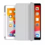 eSTUFF SEATTLE dėklas su pieštukų laikikliu iPad 9.7 2018/2017 - pilka PU oda