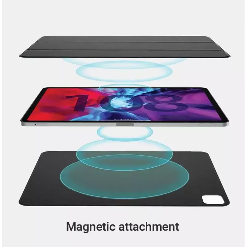 eSTUFF COLORADO Magnetinis dėklas iPad 12.9 Pro 2022/2021/2020 - Juodas