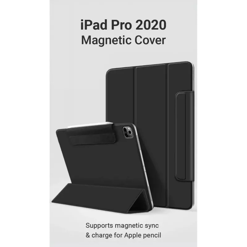 eSTUFF COLORADO Magnetinis dėklas iPad 12.9 Pro 2022/2021/2020 - Juodas