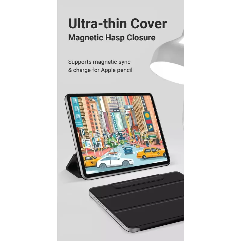 eSTUFF COLORADO Magnetinis dėklas iPad 12.9 Pro 2022/2021/2020 - Juodas