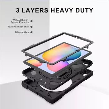 Dėklas eSTUFF AUSTIN Defender Samsung Galaxy Tab S6 Lite 2022/2020 Juodas