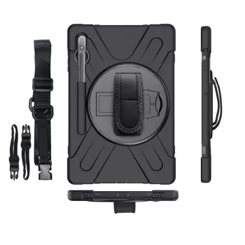Dėklas eSTUFF CHICAGO Full Body Defender Samsung Galaxy Tab S8/S7 juodas