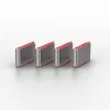 Lindy USB Type C prievadų užraktai (be rakto) – 10 vnt., rožiniai