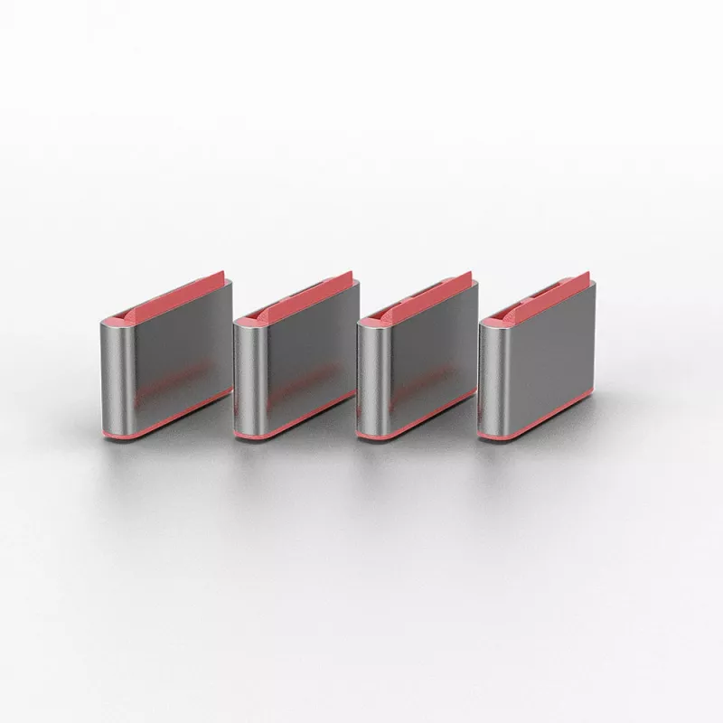Lindy USB Type C prievadų užraktai (be rakto) – 10 vnt., rožiniai