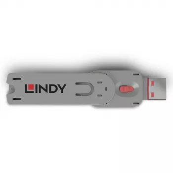 Raktas USB prievado blokavimui Lindy USB Type A Port Blocker Key Rožinis