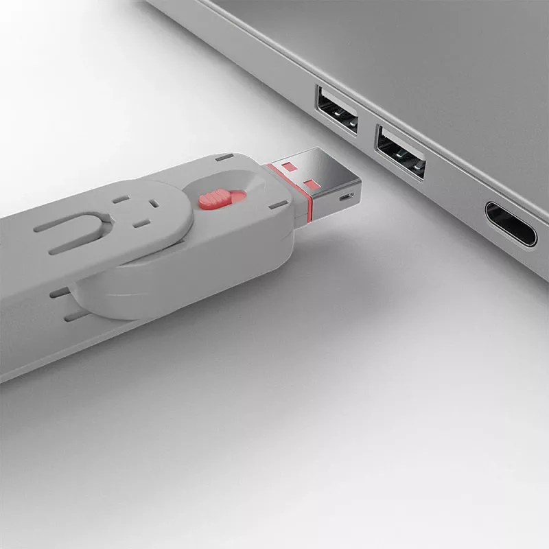 Raktas USB prievado blokavimui Lindy USB Type A Port Blocker Key Rožinis