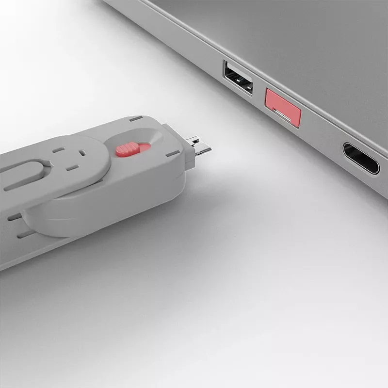 Raktas USB prievado blokavimui Lindy USB Type A Port Blocker Key Rožinis