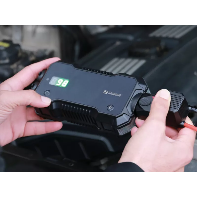 Automobilio užvedimo starteris Sandberg 10000 mAh USB Type-A Type-C juodas