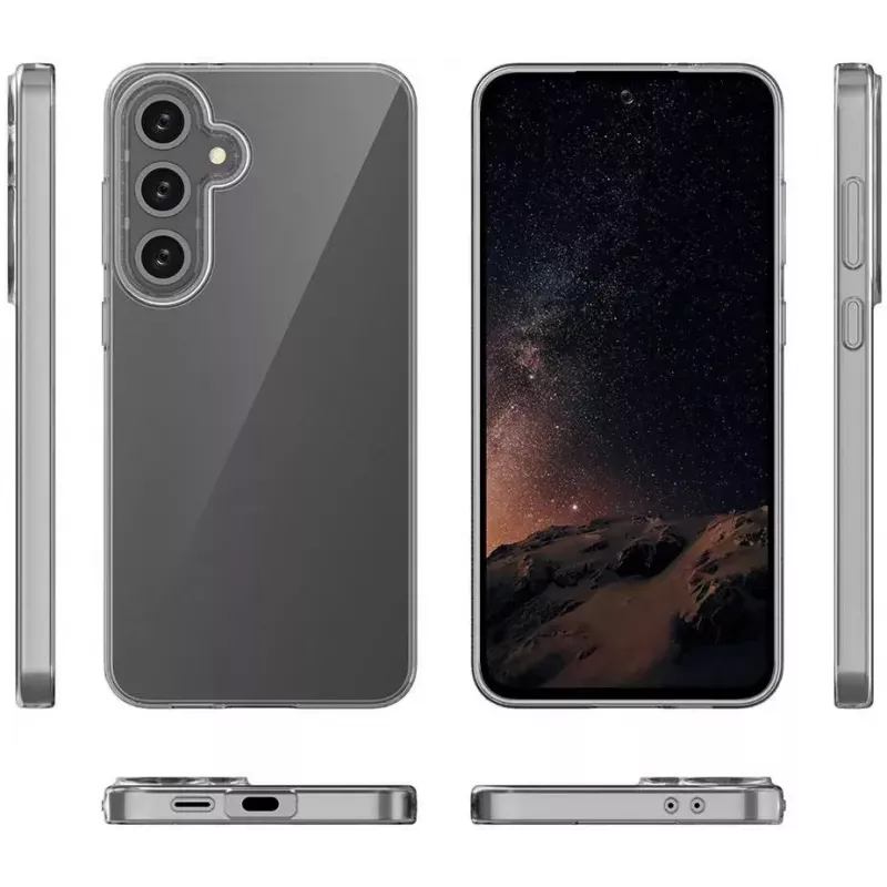 Mobiliojo telefono dėklas eSTUFF ES67463003-BULK permatomas apsauginis TPU