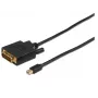 Microconnect MDPDVI1B vaizdo kabelio adapteris 1 m Mini DisplayPort DVI-D juodas