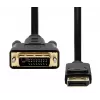 ProXtend DisplayPort 1.2 į DVI-D 24+1 laidas 3 m