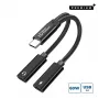 Microconnect MC-USBC-CFCF USB-C laidas USB 2.0 0.13 m sidabrinis