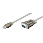 Microconnect 68875 serialinis kabelis permatomas 1.5 m USB Type-A VGA (D-Sub)