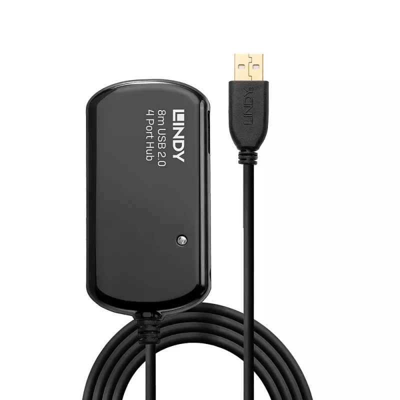 Lindy 8m USB 2.0 aktyvus ilginimo šakotuvas Pro Hub