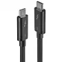 Lindy 0,5 m Thunderbolt 3 laidas, pasyvus, USB C – USB C, USB 3.2 Gen 1, vyriški/vyriški, juodas