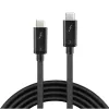 Lindy 0,5 m Thunderbolt 3 laidas, pasyvus, USB C – USB C, USB 3.2 Gen 1, vyriški/vyriški, juodas
