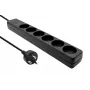 MicroConnect MC-GRU0603DKB ilgintuvas 3 m 6 kištukinių lizdų Juodas