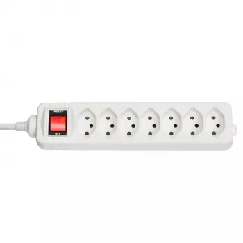 Lindy 73168 ilgintuvas 7 AC lizdai Vidaus naudojimui Baltas