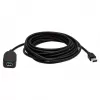 Manhattan USB-A ilginimo laidas, 5 m, aktyvus, USB 3.2 Gen1 (5 Gbps), juodas