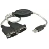 USB-A į 2x RS232 (DB9) konverterio kabelis Manhattan PL-2303RA