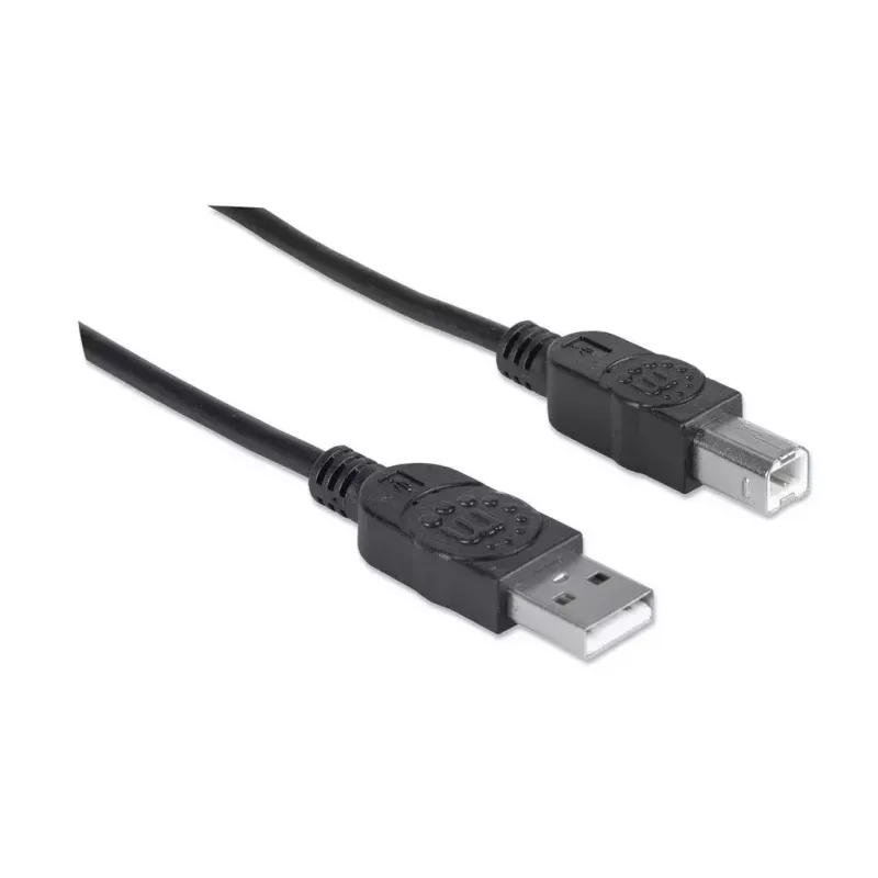 USB-A į USB-B laidas Manhattan 333368 1,8 m, juodas