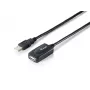 EQUIP USB 2.0 Type A aktyvus ilginimo kabelis vyriškas į moterišką, 15 m