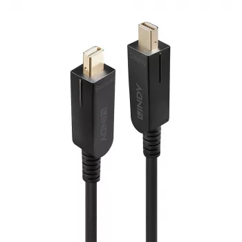 Lindy 70 m hibridinis šviesolaidinis Mini DisplayPort 1.4 laidas su nuimamomis DP jungtimis