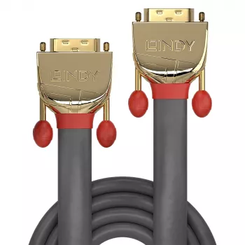 Lindy 15m DVI-D Dual Link laidas, Gold Line