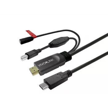 USB-C kabelis Vivolink PROUSBCHDMIUSBB7.5-CHARGE 7,5 m, įkrovimui ir duomenų perdavimui